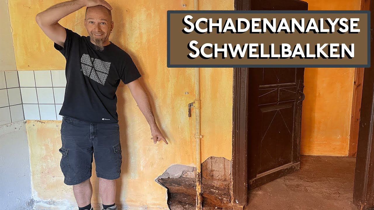 Fachwerk Schwellbalken, Schadenanalyse mit Zementputz, Grundlagen, Sanierung was kann gemacht werden