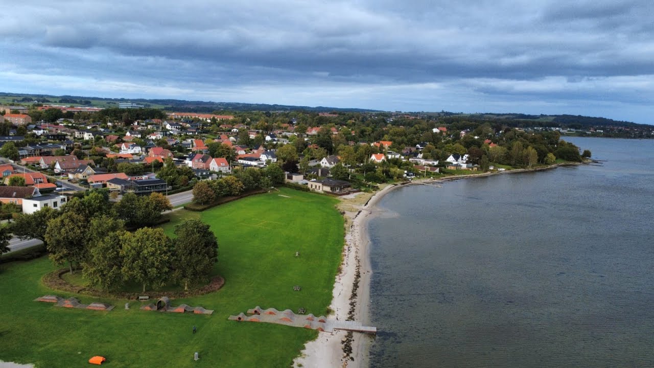 Discover Horsens Beach | Aerial Drone Views in Denmark