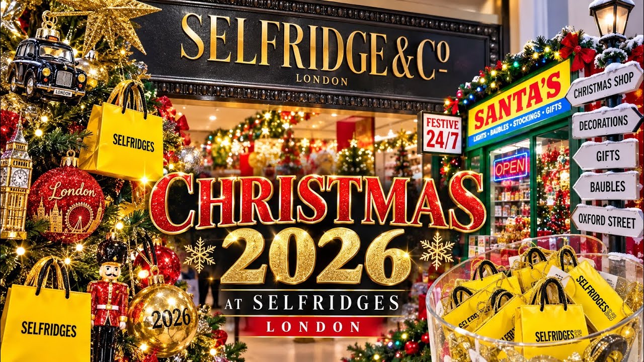 Selfridges Christmas Shop 2026 🎄 Christmas Shopping in London | Oxford Street