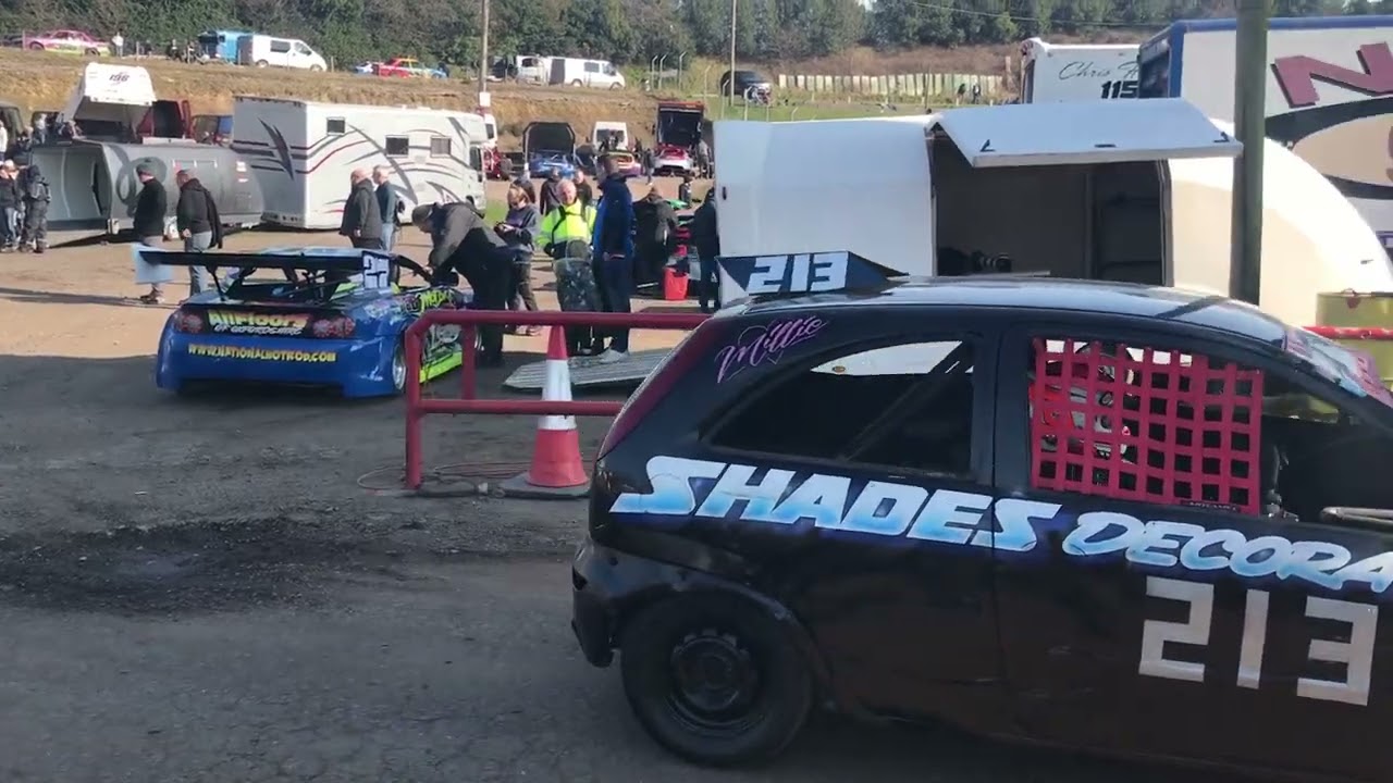 Rookie rods entering track for heat 2 Hednesford hills 20/03/22
