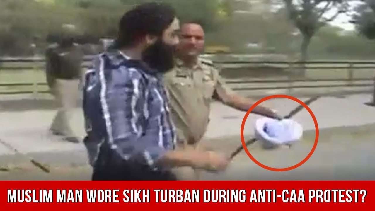 Fact Check | Muslim Man Wore Turban During Anti-CAA Protest?