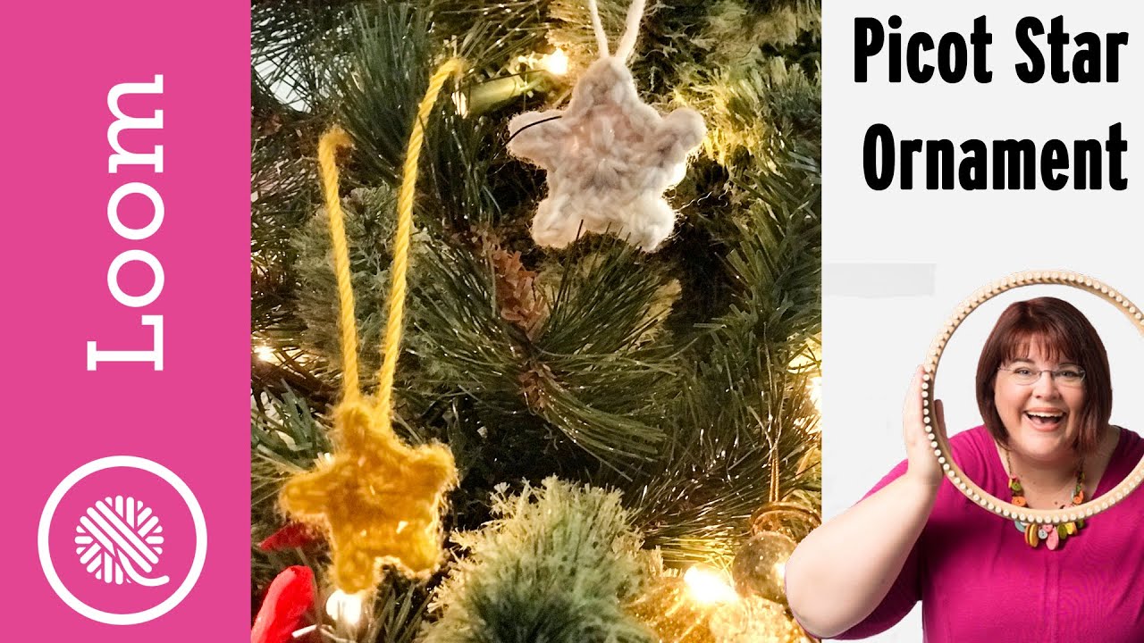 LIVE Demo Loom Knit Star Ornament on the Flexee Loom