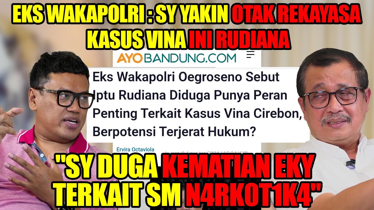Eks wakapolri bongkar rekayasa kasus Vina cirebon‼️
