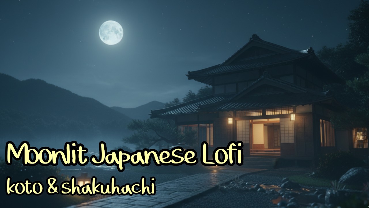 【BGM】Moonlit Japanese Lofi｜月夜の和Lo-fi BGM