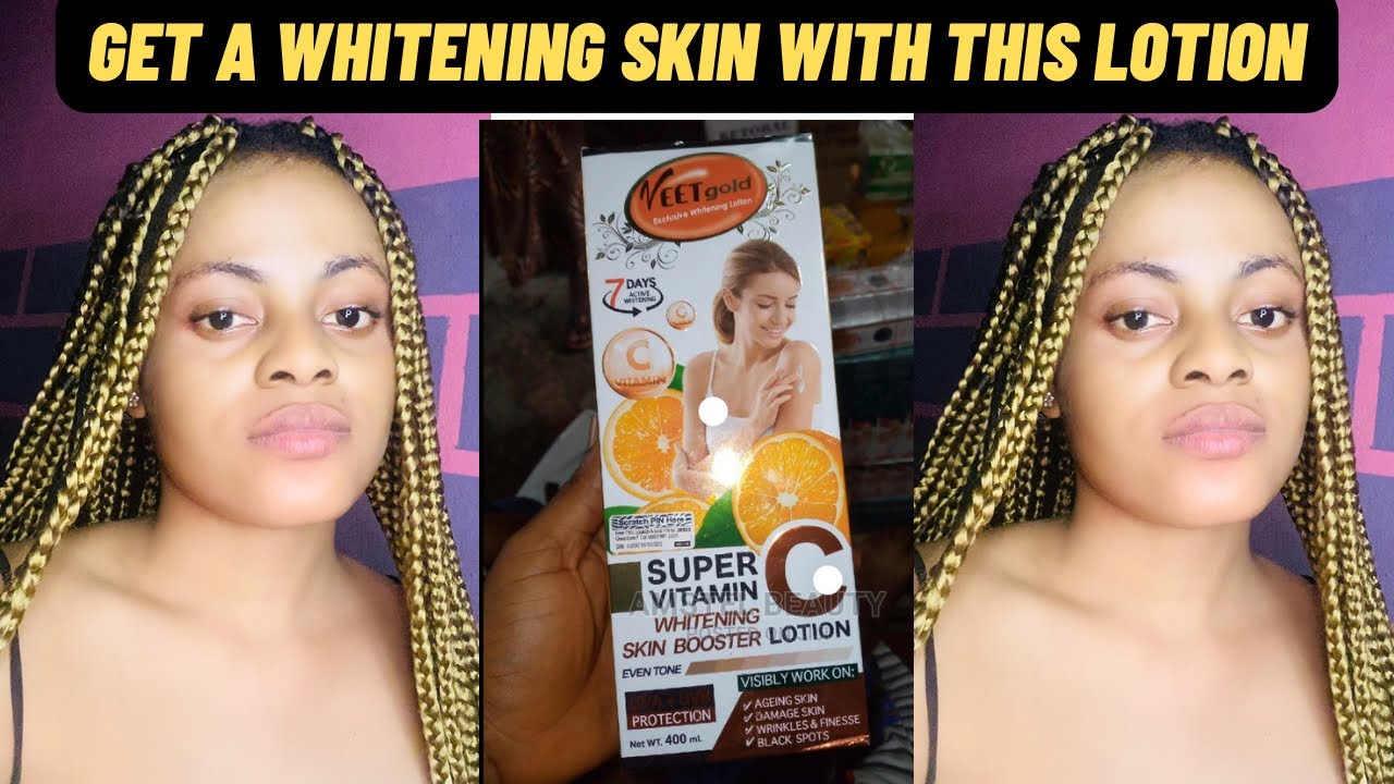 Честный отзыв об отбеливающем лосьоне Veet Gold Super Vitamin C ||только для отбеливания кожи✨