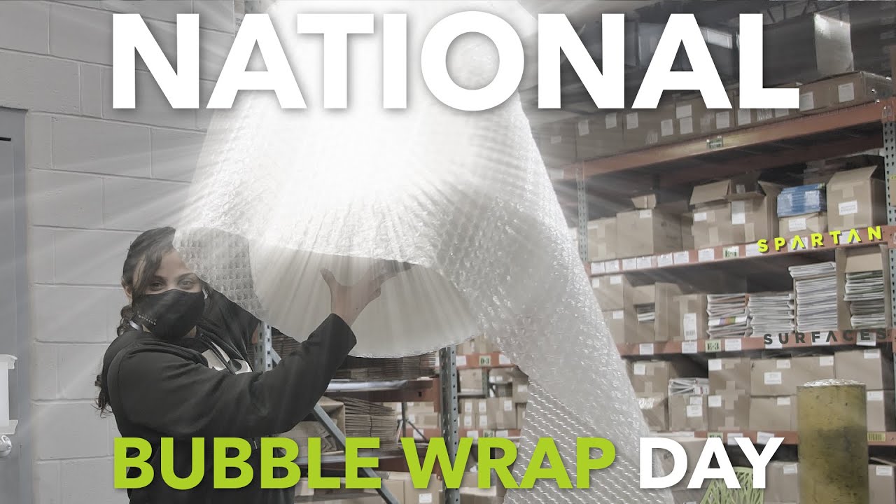Reduce. Reuse. Recycle. National Bubble Wrap Day.