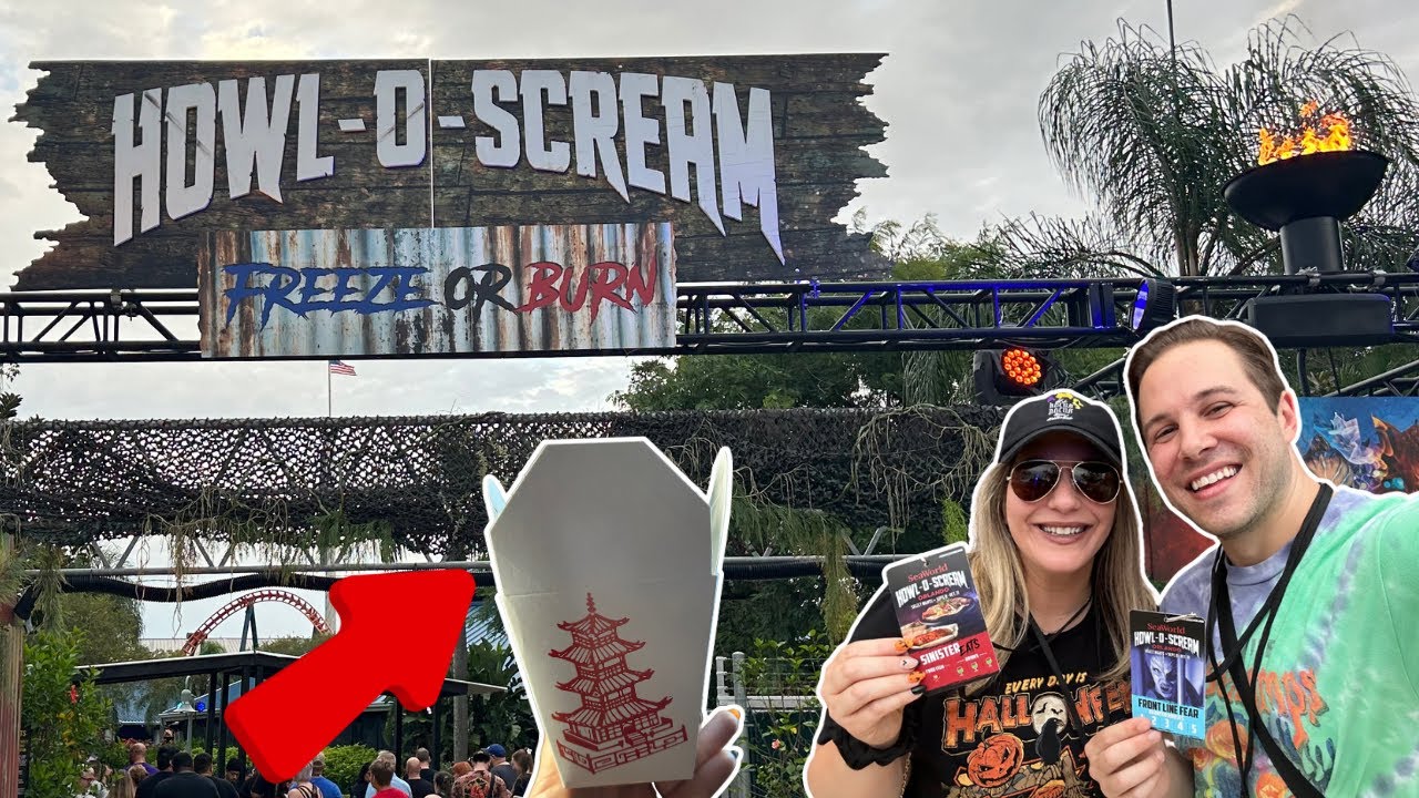 Howl-O-Scream at SeaWorld Orlando | Signature Eats, Inside ALL Houses & Scare Zones 2023
