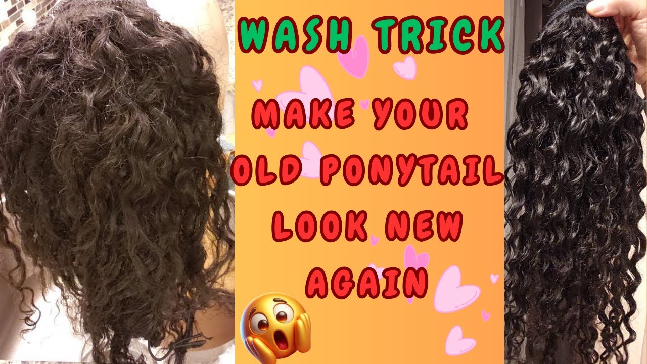REGINA TV: Watch Me Save My Old Ponytail With This Easy Wash Trick!
