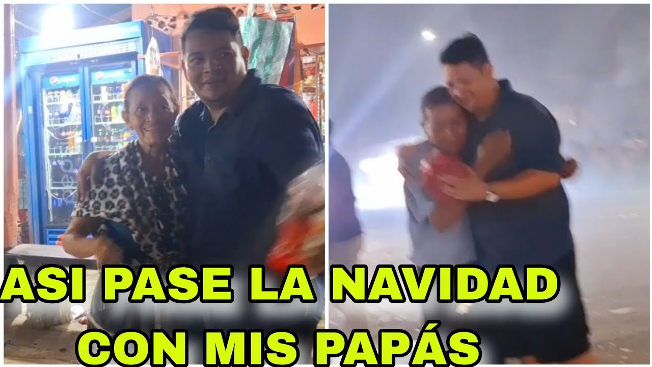 CON LAGRIMAS EN LOS OJOS ASI NOS DIMOS EL ABRAZOS TODOS NUESTRA FAMILIA 