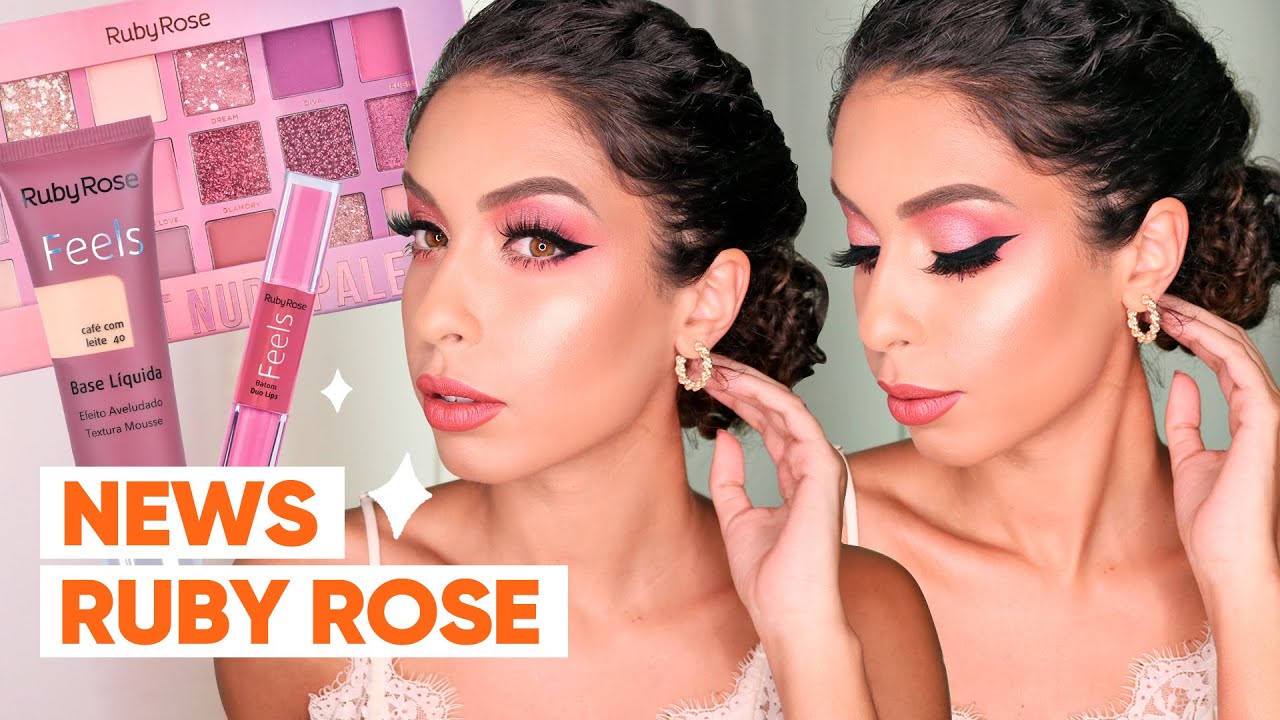 MAKE COM NOVIDADES DA RUBY ROSE + PENTEADO FÁCIL | ARRUME-SE COMIGO - JULIANA LOUISE