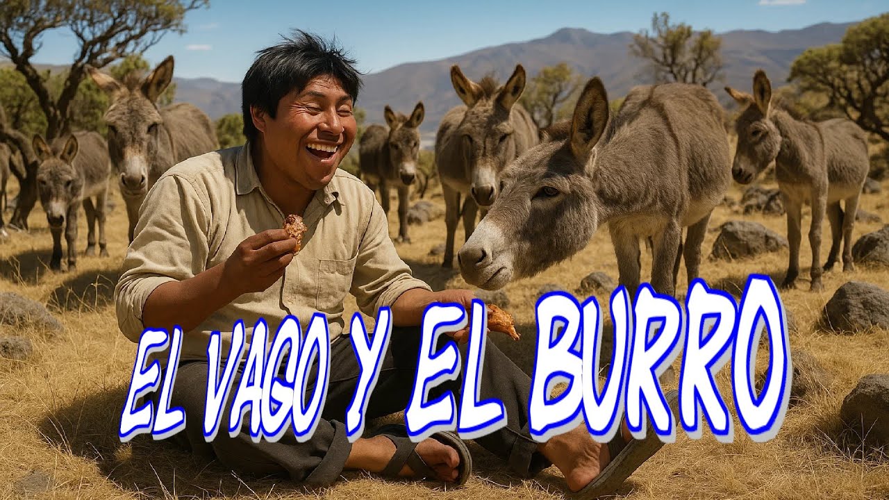 EL VAGO Y SUS BURROS cuento andino