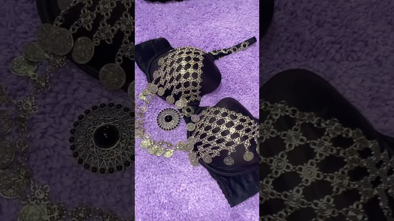 I made my own ATS belly dance bra 🖤#bellydance #costume #fcbd #ats  #dance