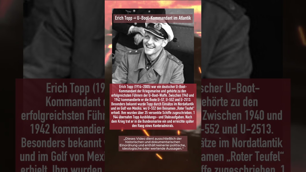 Erich Topp – U-Boot-Kommandant im Atlantik | Seekrieg WW2