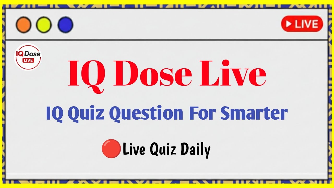 Live Quiz Challenge | Brain Teaser | Math Quiz #mathchallenge #brainteasers #iqtest 
