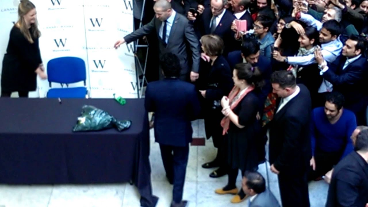 Sachin at Canary wharf