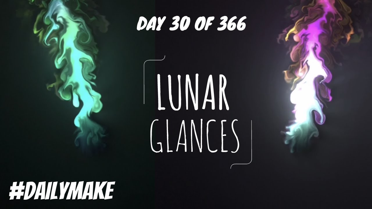 Day 30 of 366 ‘lunar glances’ #dailymake