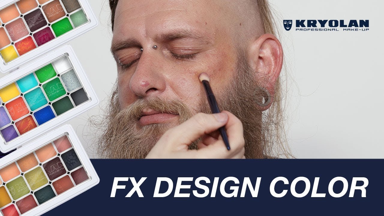 Как использовать новый цвет FX Design от Kryolan: руководство по использованию краски для тела на...