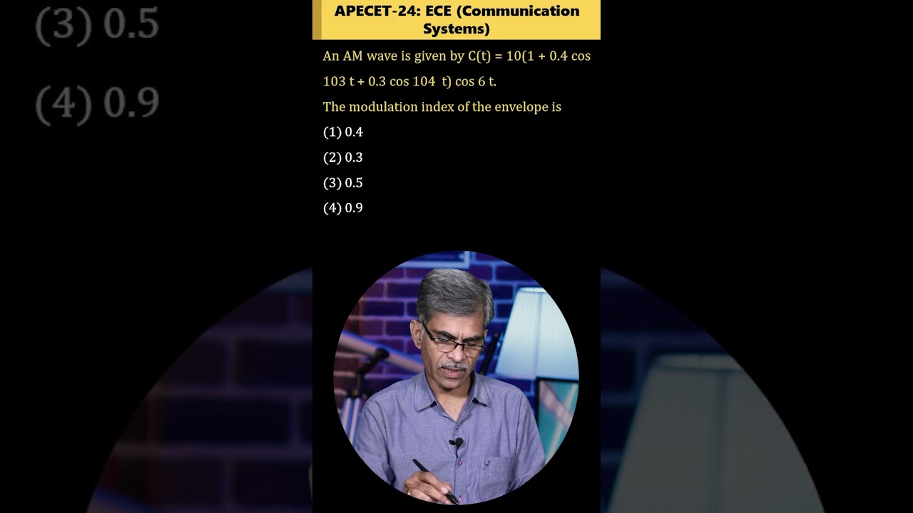 APECET - 24 Exam ECE Paper Solution (Communication Systems) 