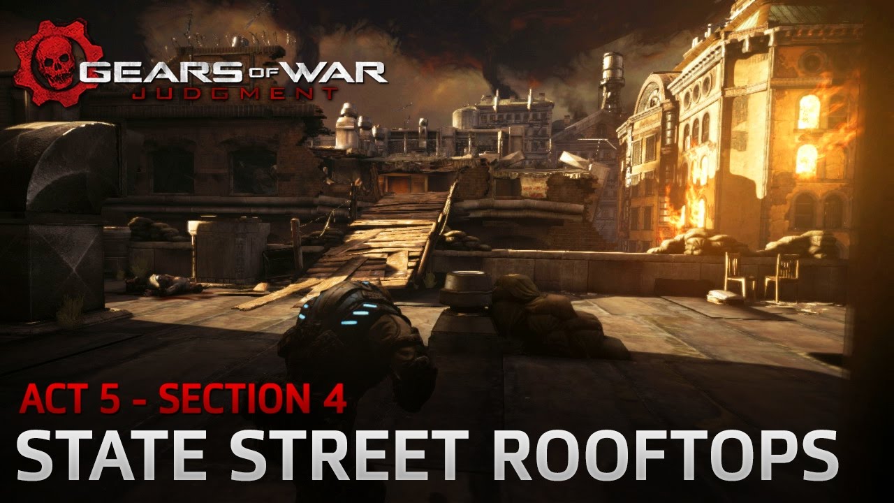 Gears of War: Judgment - Downtown Halvo Bay - Section 4: State Street Rooftops