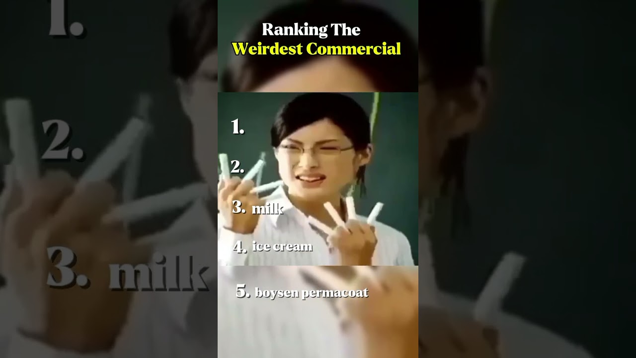 Ranking the weirdest  commercial#shorts #weirdcommercial#copyrightinfringement