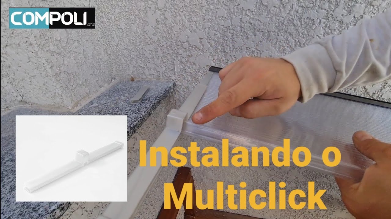 instalando o Policarbonato MultiClick em um Pergolado .