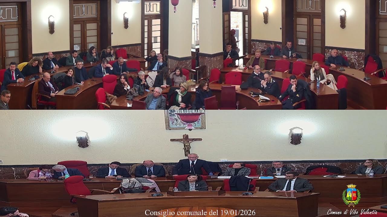 Consiglio comunale di Vibo Valentia del 19/01/2026
