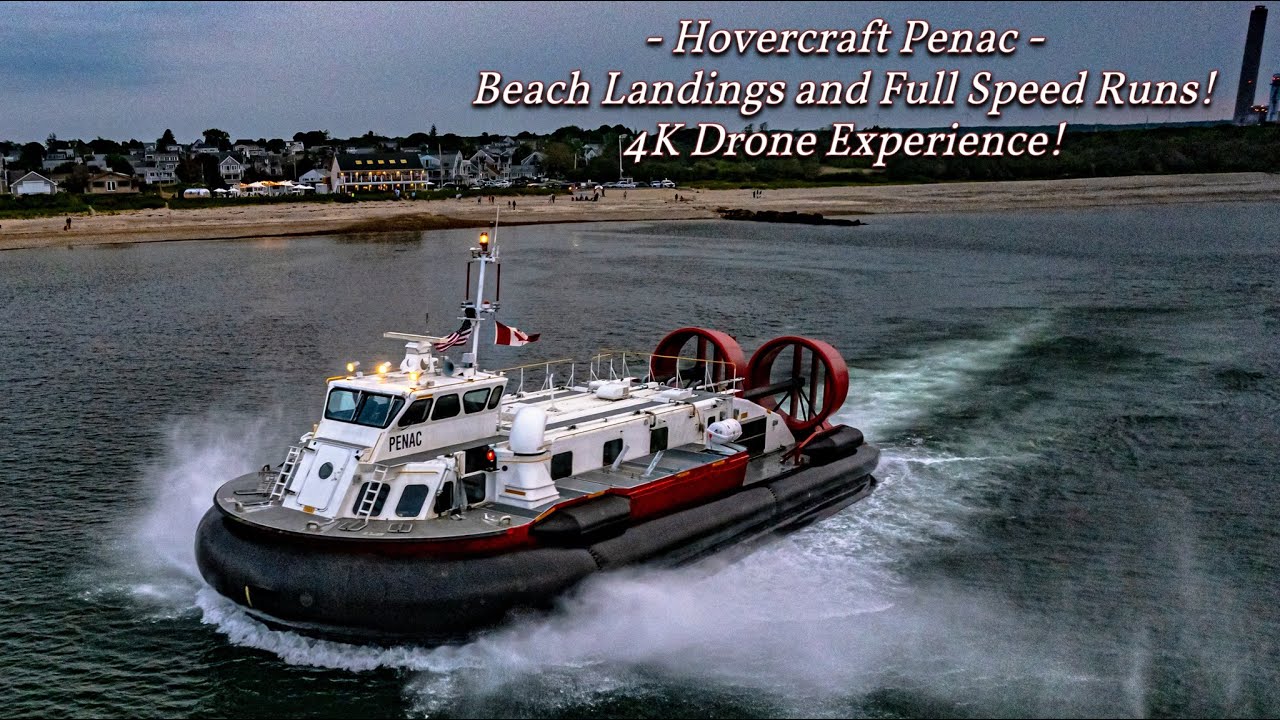 Punch It! Hovercraft Penac Beach landings & High Speed Runs via Drone!