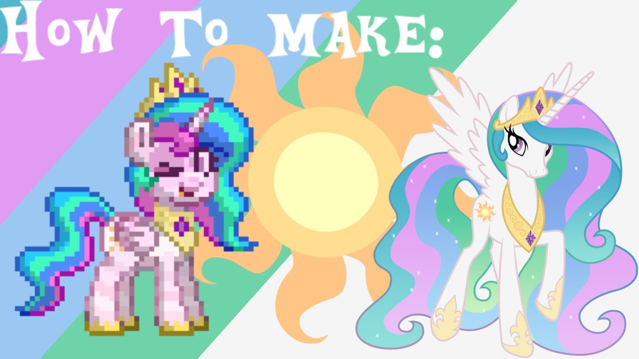 How To Make Princess Celestia In Ponytown - From My Little Pony (FiM)