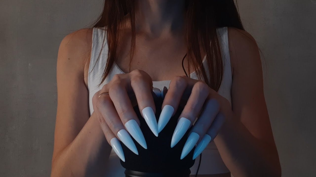 ASMR - FAST AND AGGRESSIVE MIC SCRATCHING with FOAM COVER | extra long nails 😍