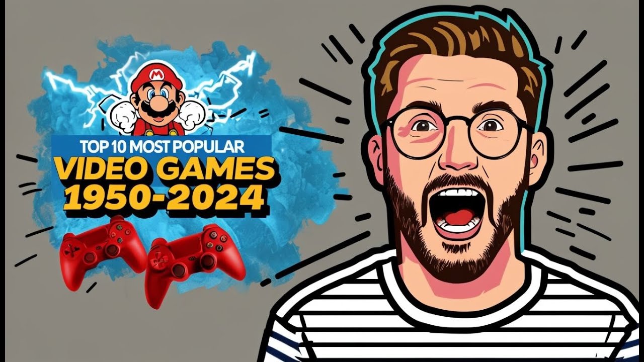 Top 10 Most Popular Video Games 1950-2024 | Chart Race