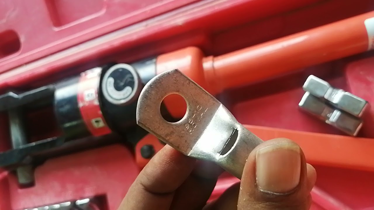 Hydraulic hand crimping tool Tamil