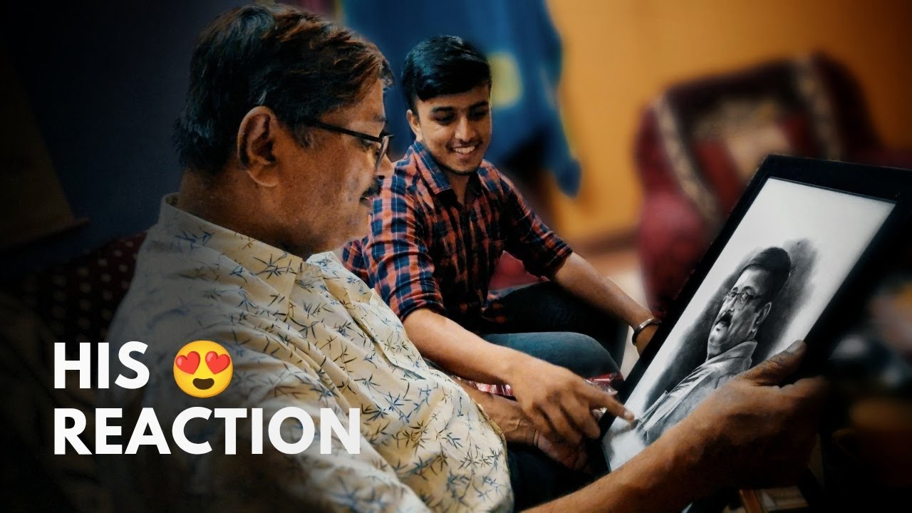 I SURPRISED MY ART TEACHER with a SKETCH & His Reaction was ! 😍❤️ | GURUPURNIMA SPECIAL #mrkalakar