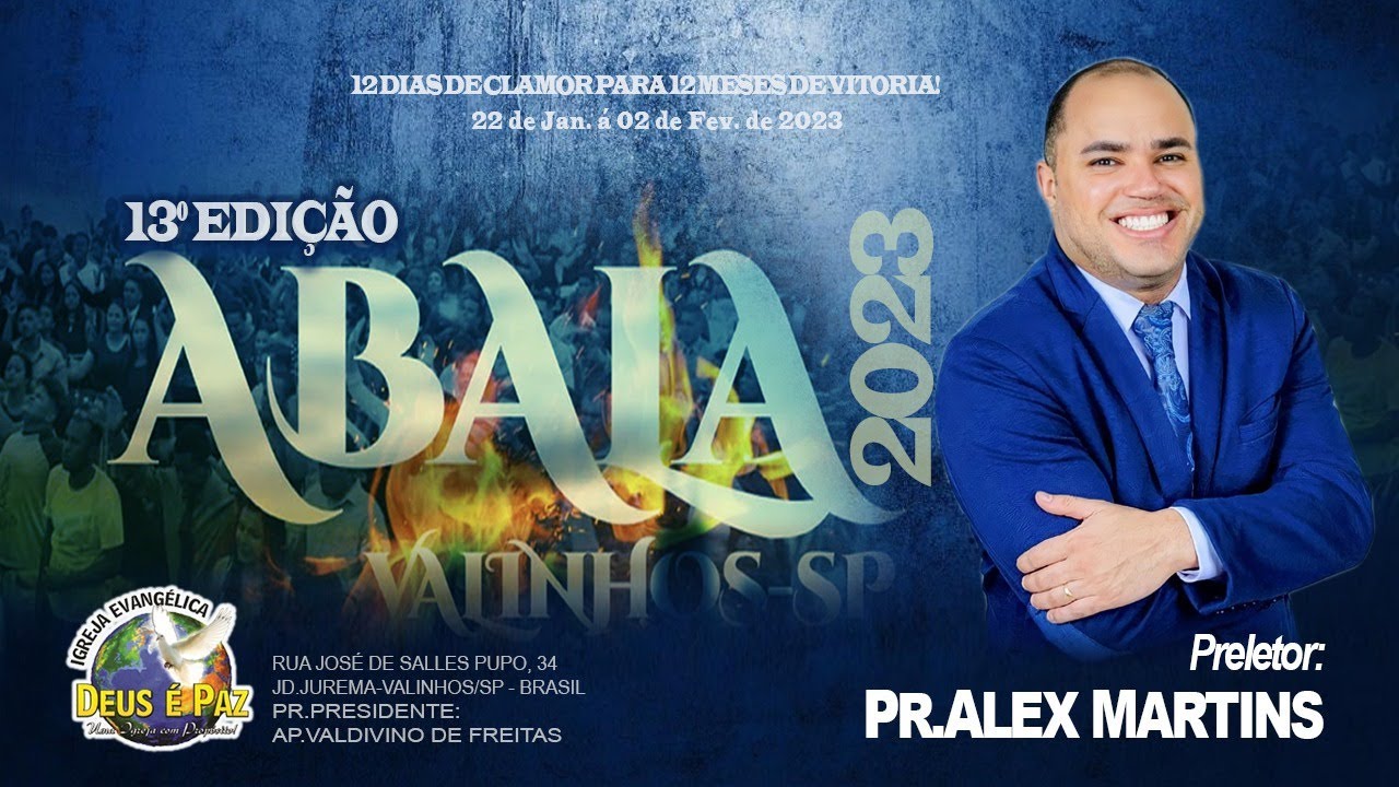 ABALA VALINHOS | PR. ALEX MARTINS | 28/01/2023