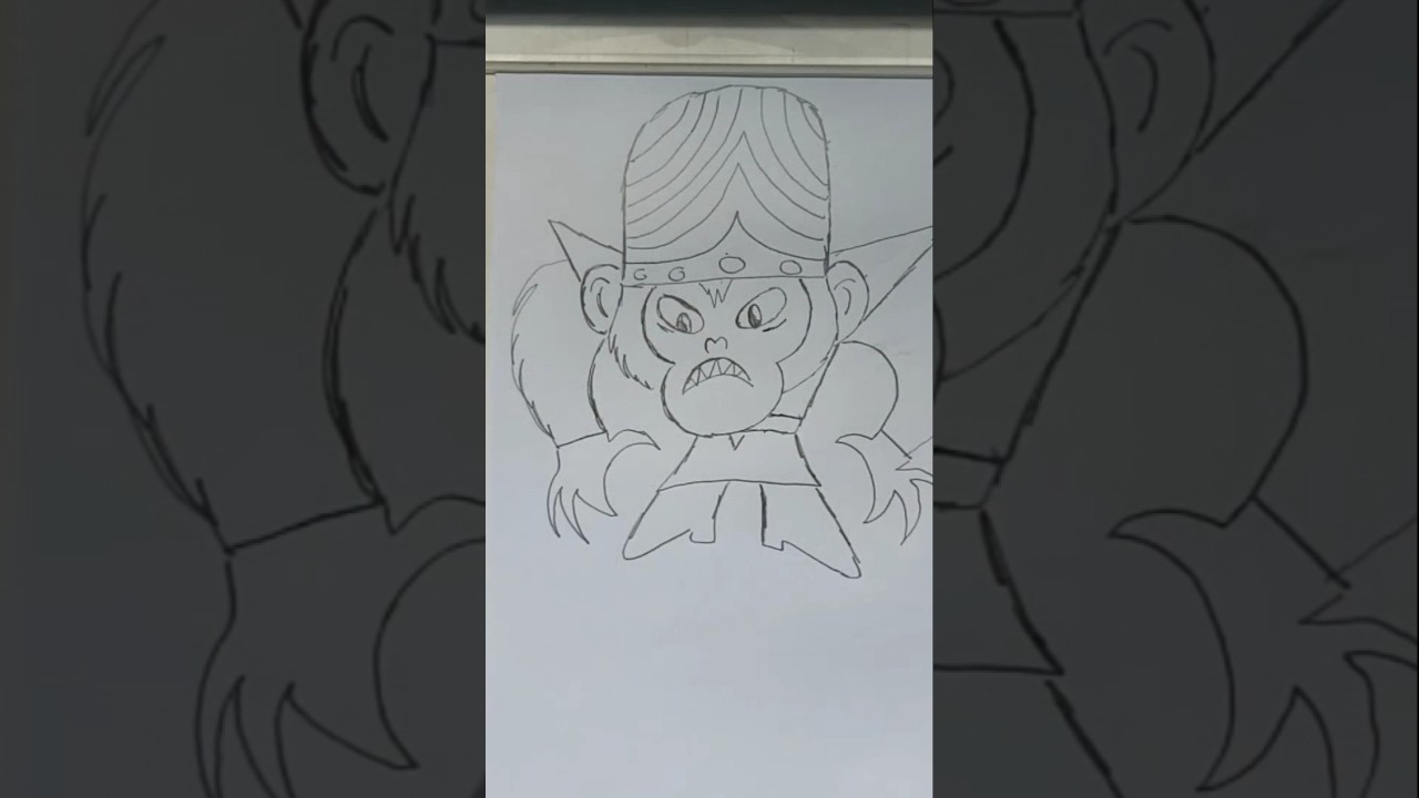 Como Desenhar o Macaco Louco (Mojo Jojo) | As Meninas Superpoderosas 