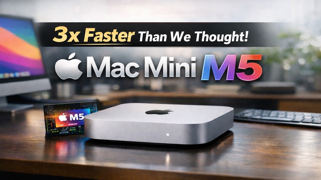 Утечка информации об Apple Mac Mini M5: в 3 раза быстрее, чем мы думали!