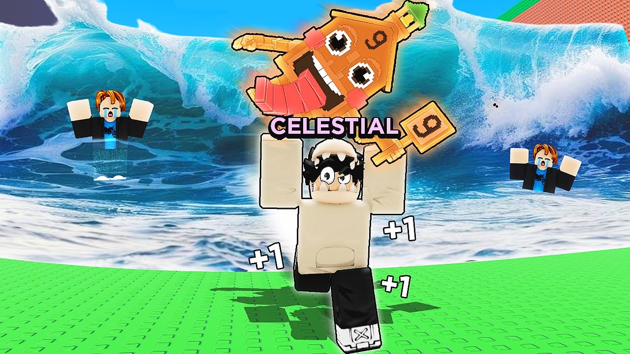Começando do Zero com o Brainrot CELESTIAL no Fuja do Tsunami (Roblox)
