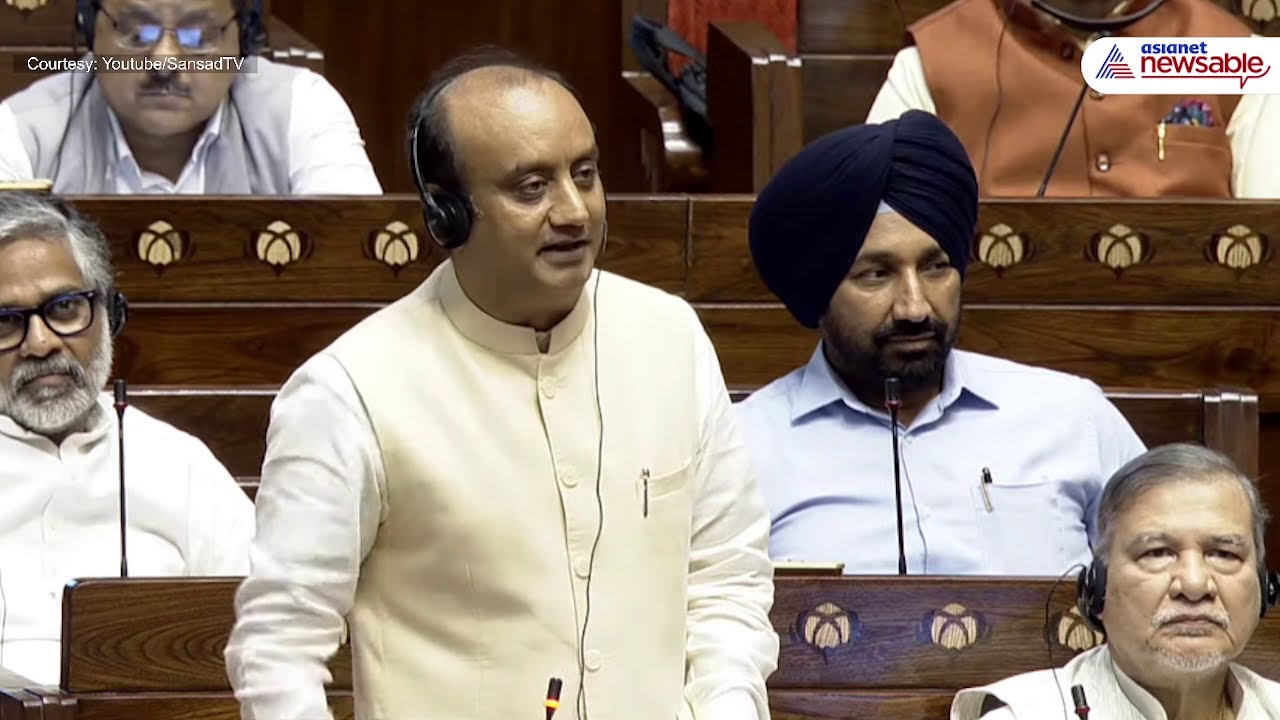 BJP's Sudhanshu Trivedi Slams INDI Alliance in Parliament | Motion of Thanks on President's Address
