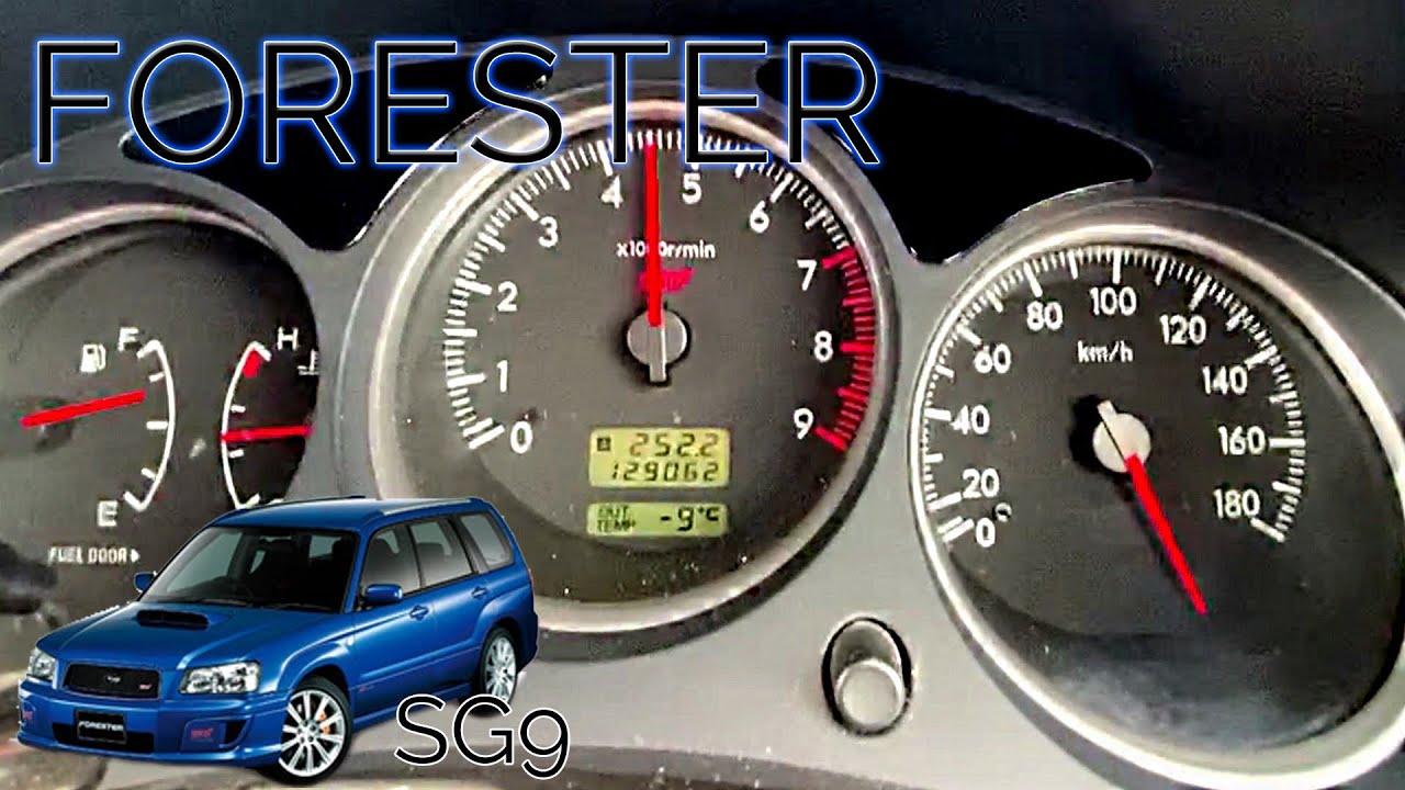 SUBARU (SG9) Forester STi acceleration test,cruise engine RPM,up to max speed.