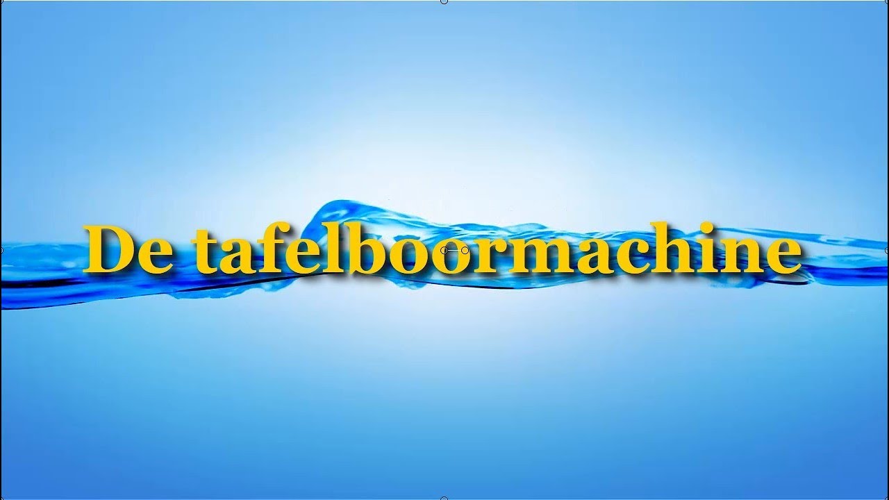Tafelboormachine - Instructievideo HOT-ruimte Christelijk Lyceum Delft