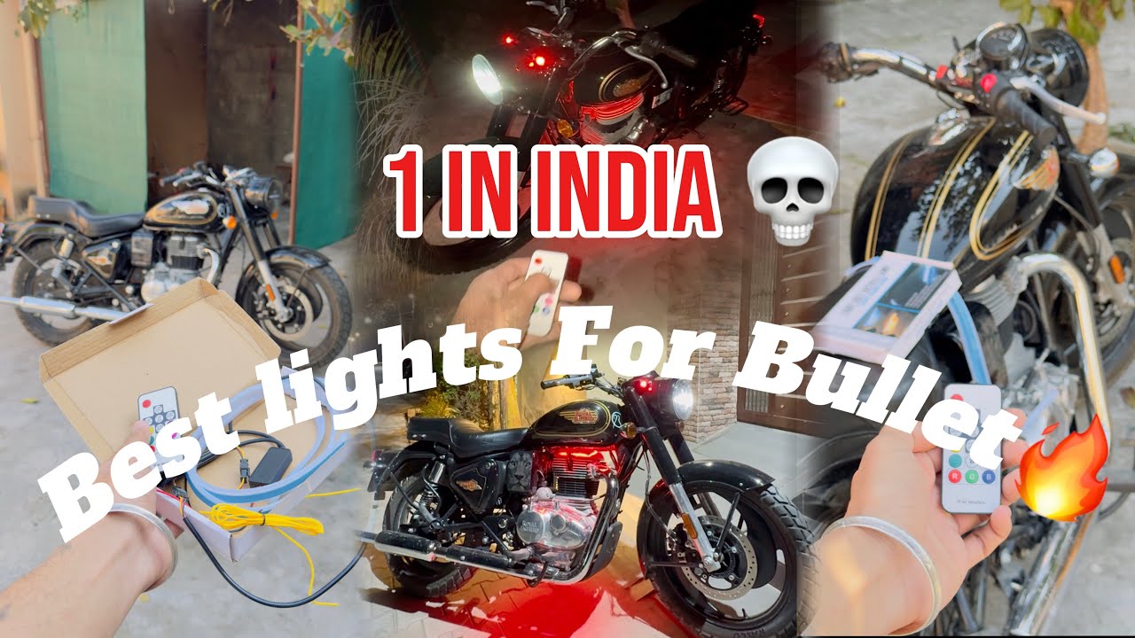 1 In India🚀Best Light For Bullet🔥remote light 250modes💀