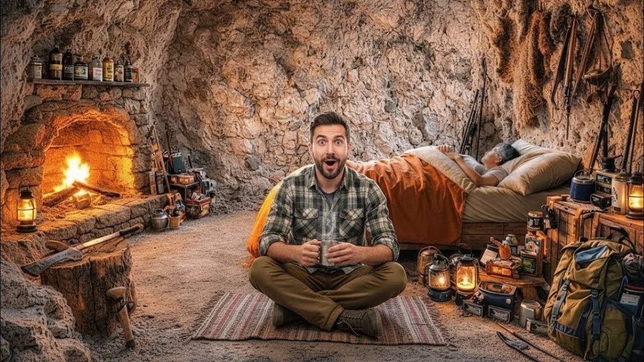 Underground Bamboo Home Build in the Jungle | ASMR Survival