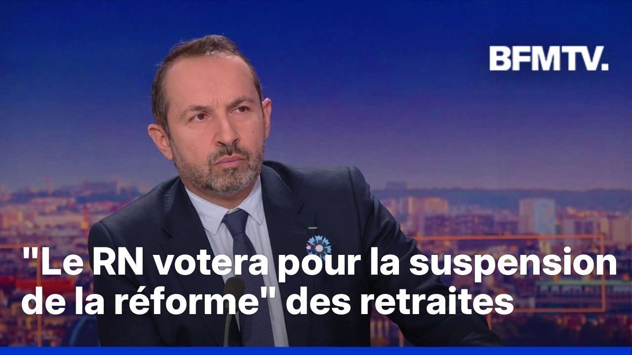 Retraites, gouvernement: entretien avec S&eacute;bastien Chenu, vice-pr&eacute;sident du RN