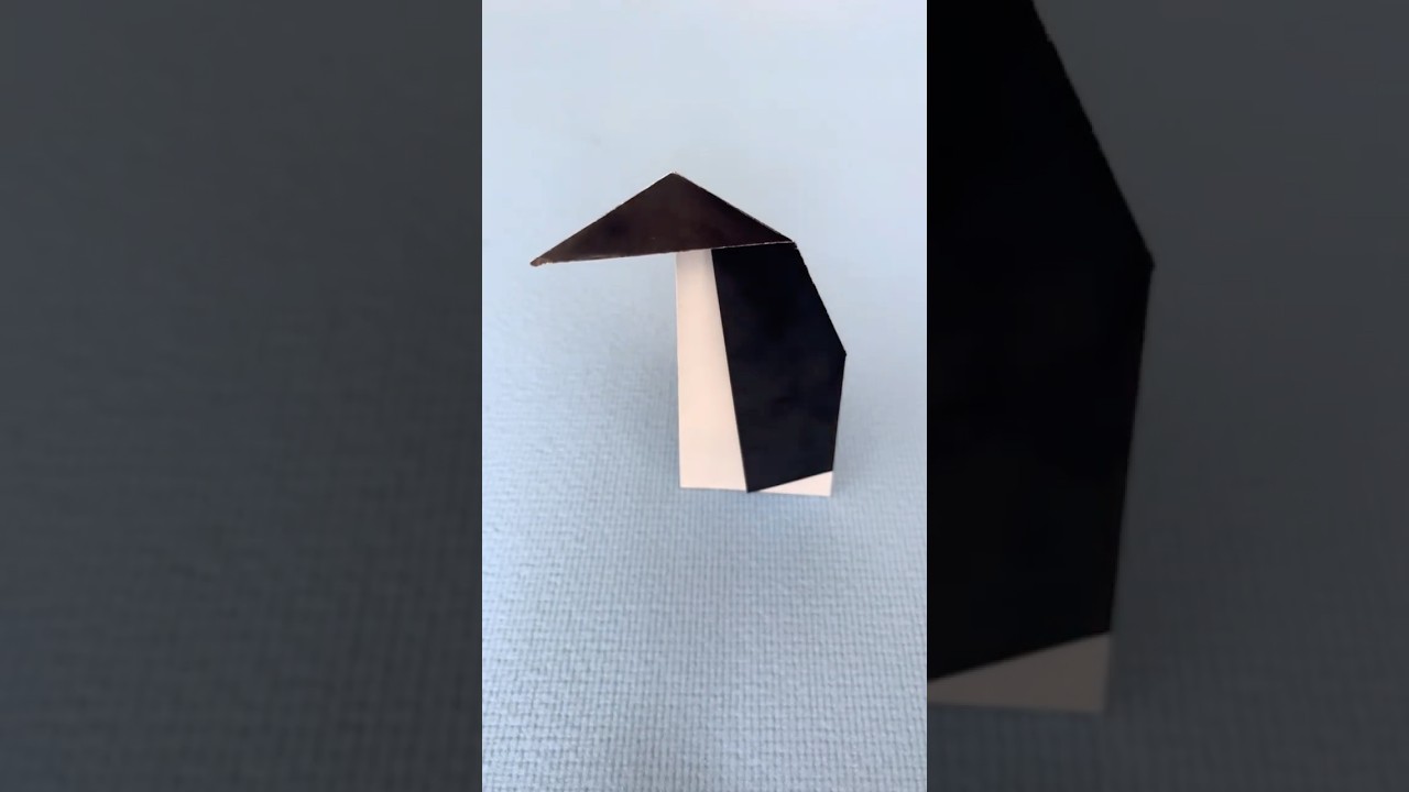 How to make easy origami penguin #origami #origami tutorial #paperfolding #paperpenguin
