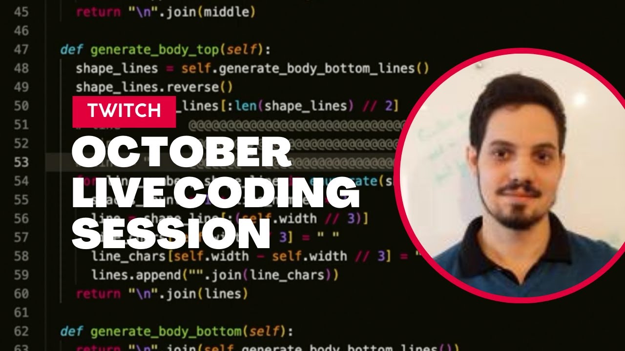 Twitch - October Live Coding Session