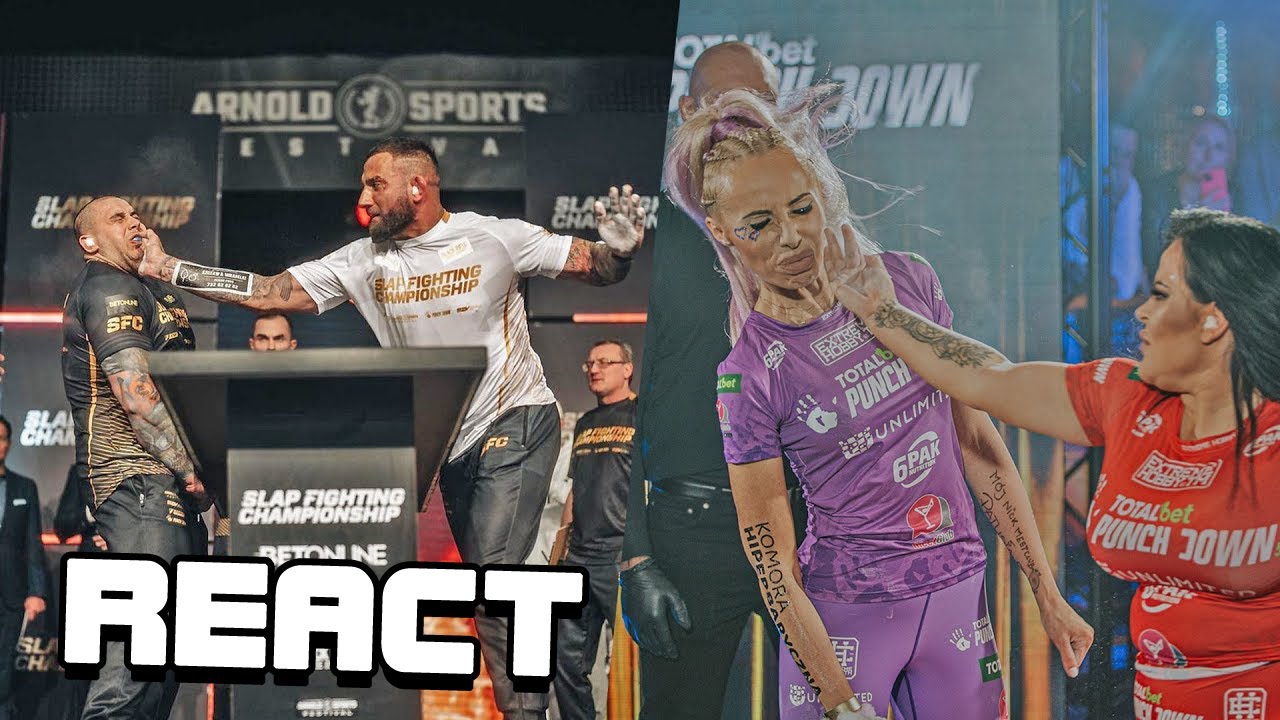 React: Crazy Knockouts and Weird Stuff! Slap Fighting Championship