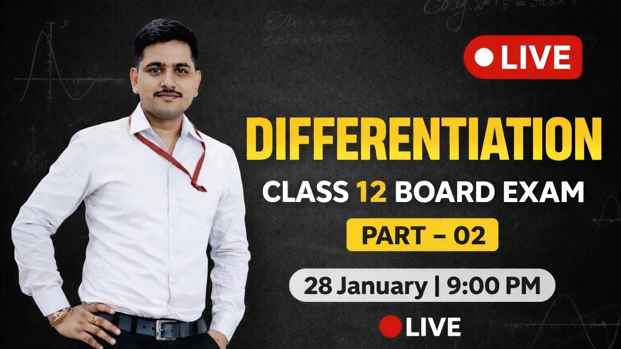 Differentiation Made Easy 🔥 | All Methods | One. Shot 🚀 | Score Full Marks  | All Rules Explained