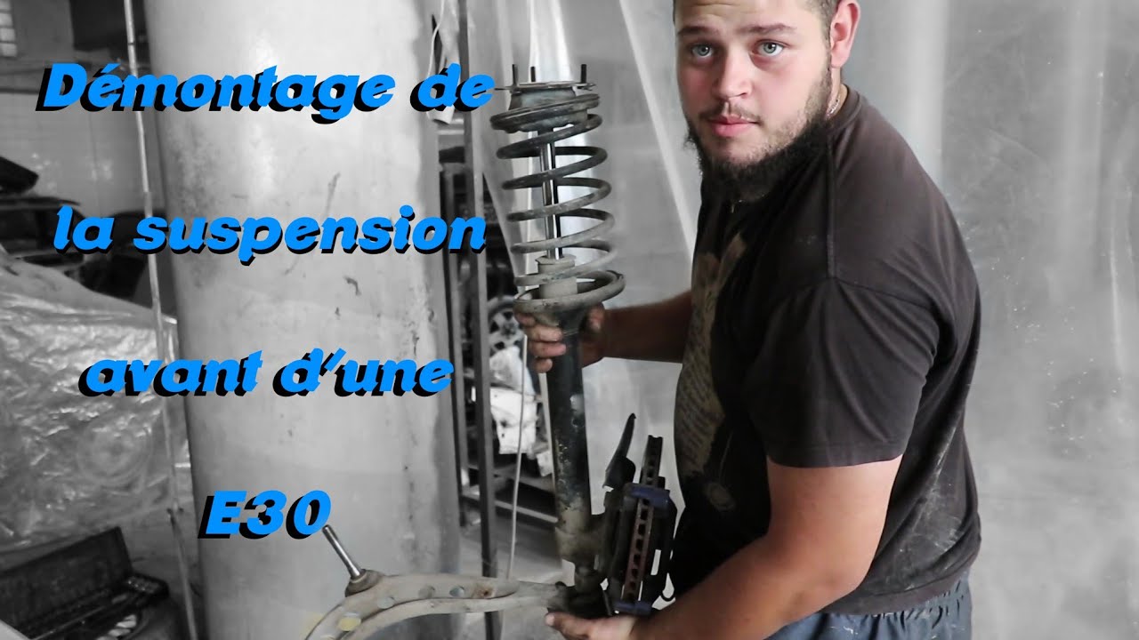 Démontage de la suspension avant d'une BMW E30