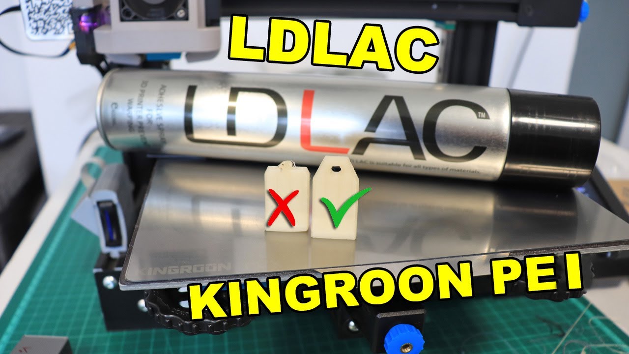 Kingroon PEI flexible sheet + LDLAC adhesive spray to prevent warping? Let's find out