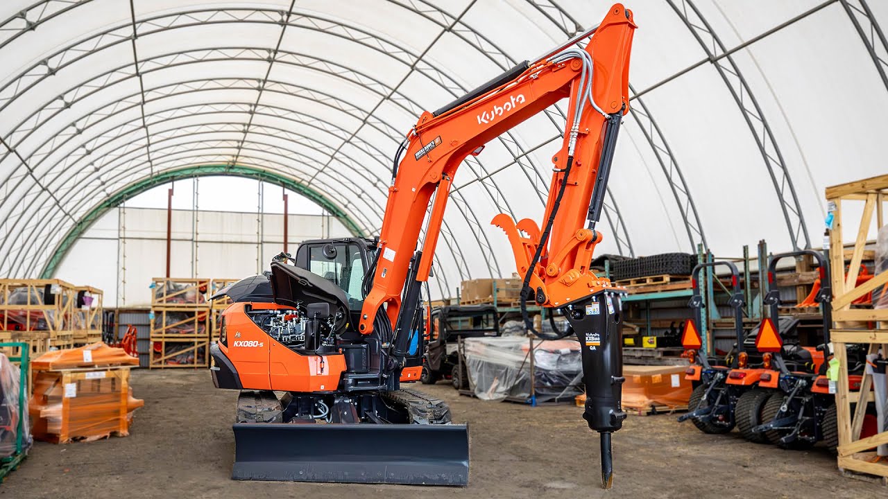 Kubota's LARGEST Mini Excavator! The KX080-5!
