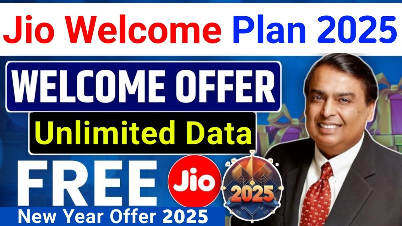 Jio New Year Welcome Plan 2025 | Jio ₹2025 Recharge Plan | Jio New Year Offer 2025